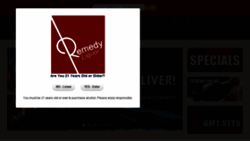 What Remedyliquor.com website looked like in 2017 (6 years ago)