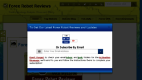 What Reviewforexrobots.com website looked like in 2017 (6 years ago)