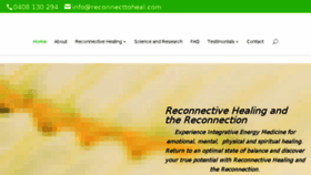 What Reconnecttoheal.com.au website looked like in 2017 (6 years ago)