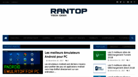 What Rantop.org website looked like in 2017 (6 years ago)