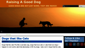 What Raising-a-good-dog.com website looked like in 2017 (6 years ago)