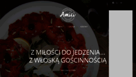 What Restauracjaamici.pl website looked like in 2018 (6 years ago)