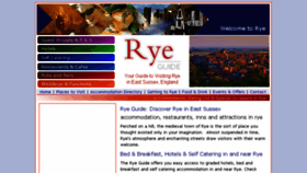 What Ryeguide.co.uk website looked like in 2018 (6 years ago)