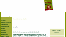 What Regionalbewegung.de website looked like in 2018 (6 years ago)
