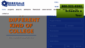 What Rosedaletech.org website looked like in 2018 (6 years ago)