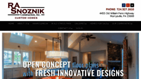 What Rasnoznikcustomhomes.com website looked like in 2018 (6 years ago)