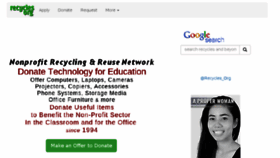 What Recycles.org website looked like in 2018 (6 years ago)