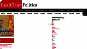 What Realclearpolitics.com website looked like in 2018 (6 years ago)