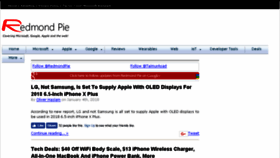 What Redmondpie.com website looked like in 2018 (7 years ago)