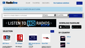 What Radioline.co website looked like in 2018 (6 years ago)