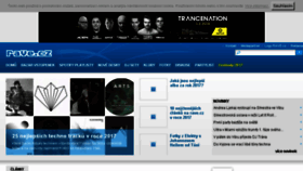 What Rave.cz website looked like in 2018 (6 years ago)