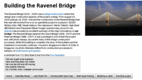 What Ravenelbridge.net website looked like in 2018 (6 years ago)