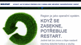 What Restartregionu.cz website looked like in 2018 (6 years ago)