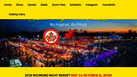 What Richmondnightmarket.com website looked like in 2018 (6 years ago)