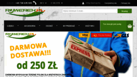 What Rowerek.pl website looked like in 2018 (6 years ago)
