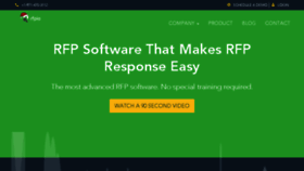What Rfpio.com website looked like in 2018 (6 years ago)