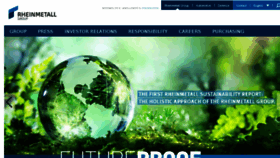 What Rheinmetall.com website looked like in 2018 (6 years ago)