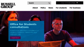 What Russellgroup.org website looked like in 2018 (6 years ago)