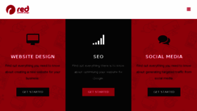 What Red-website-design.co.uk website looked like in 2018 (6 years ago)
