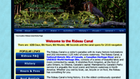 What Rideau-info.com website looked like in 2018 (6 years ago)