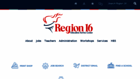 What Region16.net website looked like in 2018 (6 years ago)
