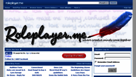 What Roleplayer.me website looked like in 2018 (6 years ago)