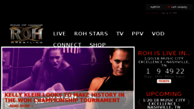 What Rohwrestling.com website looked like in 2018 (6 years ago)