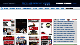 What Revue2presse.fr website looked like in 2018 (7 years ago)