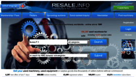 What Resale.info website looked like in 2018 (6 years ago)