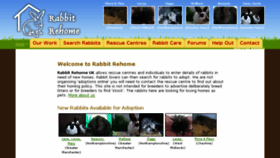 What Rabbitrehome.org.uk website looked like in 2018 (6 years ago)
