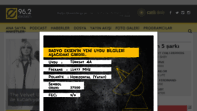 What Radioeksen.com website looked like in 2018 (6 years ago)