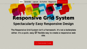 What Responsivegridsystem.com website looked like in 2018 (6 years ago)