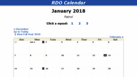 What Rdocalendar.com website looked like in 2018 (6 years ago)