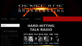 What Renegadebroadcasting.com website looked like in 2018 (6 years ago)