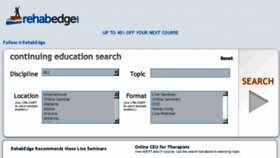 What Rehabedge.com website looked like in 2018 (6 years ago)