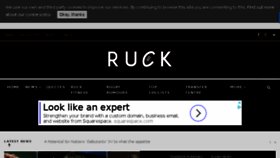 What Ruck.co.uk website looked like in 2018 (6 years ago)