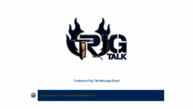 What Rig-talk.com website looked like in 2018 (6 years ago)