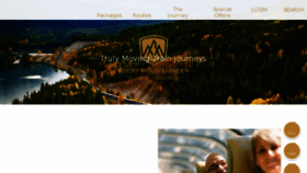 What Rockymountaineer.com website looked like in 2018 (6 years ago)