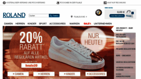 What Roland-schuhe.de website looked like in 2018 (6 years ago)