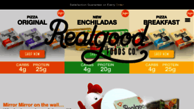 What Realgoodfoods.com website looked like in 2018 (6 years ago)