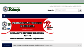 What Raharja.ac.id website looked like in 2018 (6 years ago)