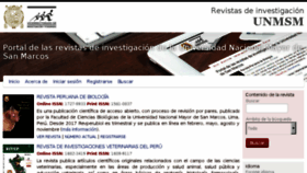 What Revistasinvestigacion.unmsm.edu.pe website looked like in 2018 (6 years ago)
