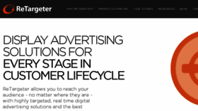 What Retargeter.com website looked like in 2018 (6 years ago)