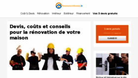 What Renovationmaison.fr website looked like in 2018 (6 years ago)