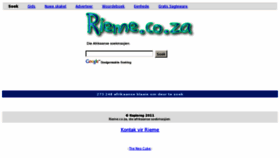What Rieme.co.za website looked like in 2018 (6 years ago)