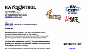 What Raycontrol.com website looked like in 2018 (6 years ago)