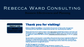 What Rebeccawardconsulting.com website looked like in 2018 (6 years ago)