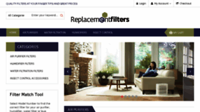 What Replacementfilters.com website looked like in 2018 (6 years ago)