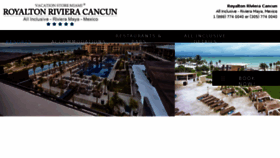 What Royaltonrivieracancunhotel.com website looked like in 2018 (6 years ago)