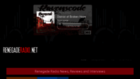 What Renegaderadio.net website looked like in 2018 (6 years ago)